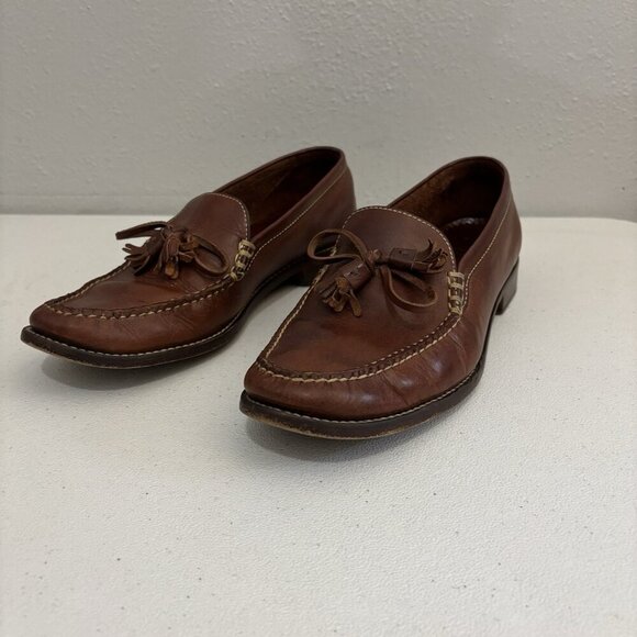 Cole Haan Kriss Brunt Leather Vinatge Loafers  Women 10.5 B - Picture 1 of 10